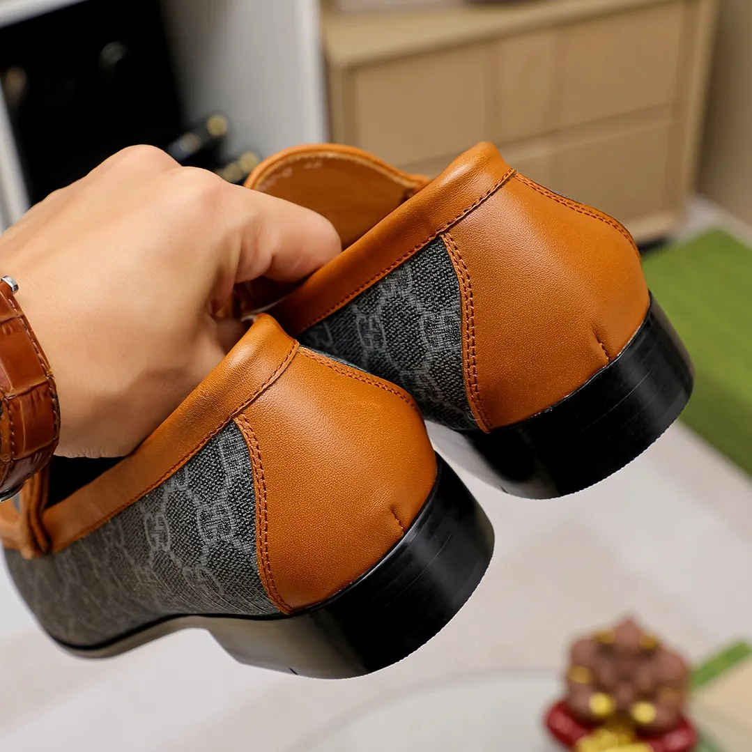 Men's men's shoes 💰420 🆘【GUCCI】Gucci ·🐂里· Hot-selling pea shoes top brand luxury, top quality, the latest fashion pea shoes. The upper is made of original first-layer cowhide. (Full first-layer water-dyed 🐂 leather·inner). The original stylish and stylish soft rubber wear-resistant and non-slip outsole is light and comfortable on the foot, available in 3 colors! Matching code: 38 / 45